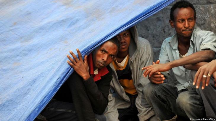 الصورة: لاجئون إريتريون. dpa picture alliance ©