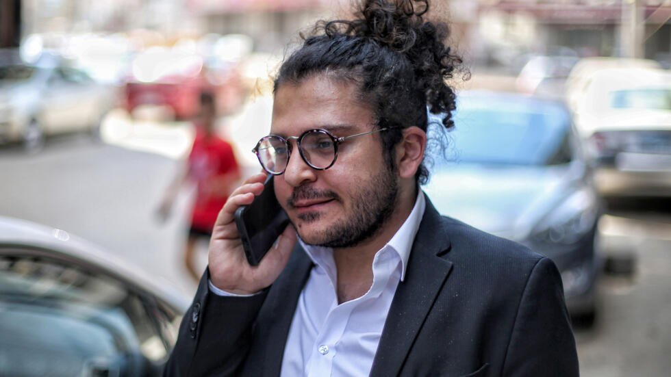 Egyptian researcher Patrick Zaki previously spent 22 months in pre-trial detention until December 2021 © Mohamed EL-RAAI / AFP