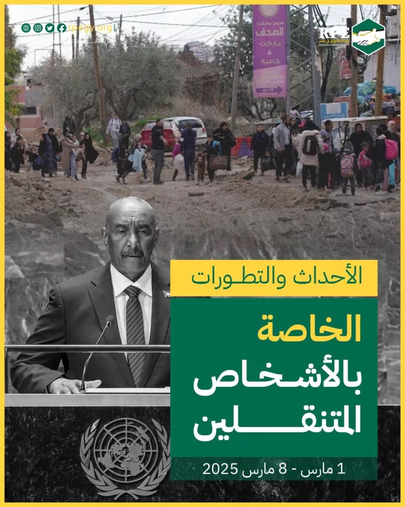 الأحداث والتطورات الخاصة بالأشخاص المتنقلين (1 مارس - 8 مارس 2025)