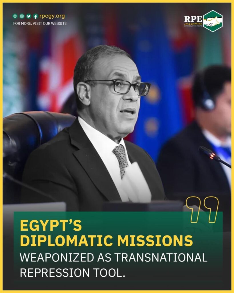 Egypt’s Diplomatic Missions Weaponized as transnational repression tool