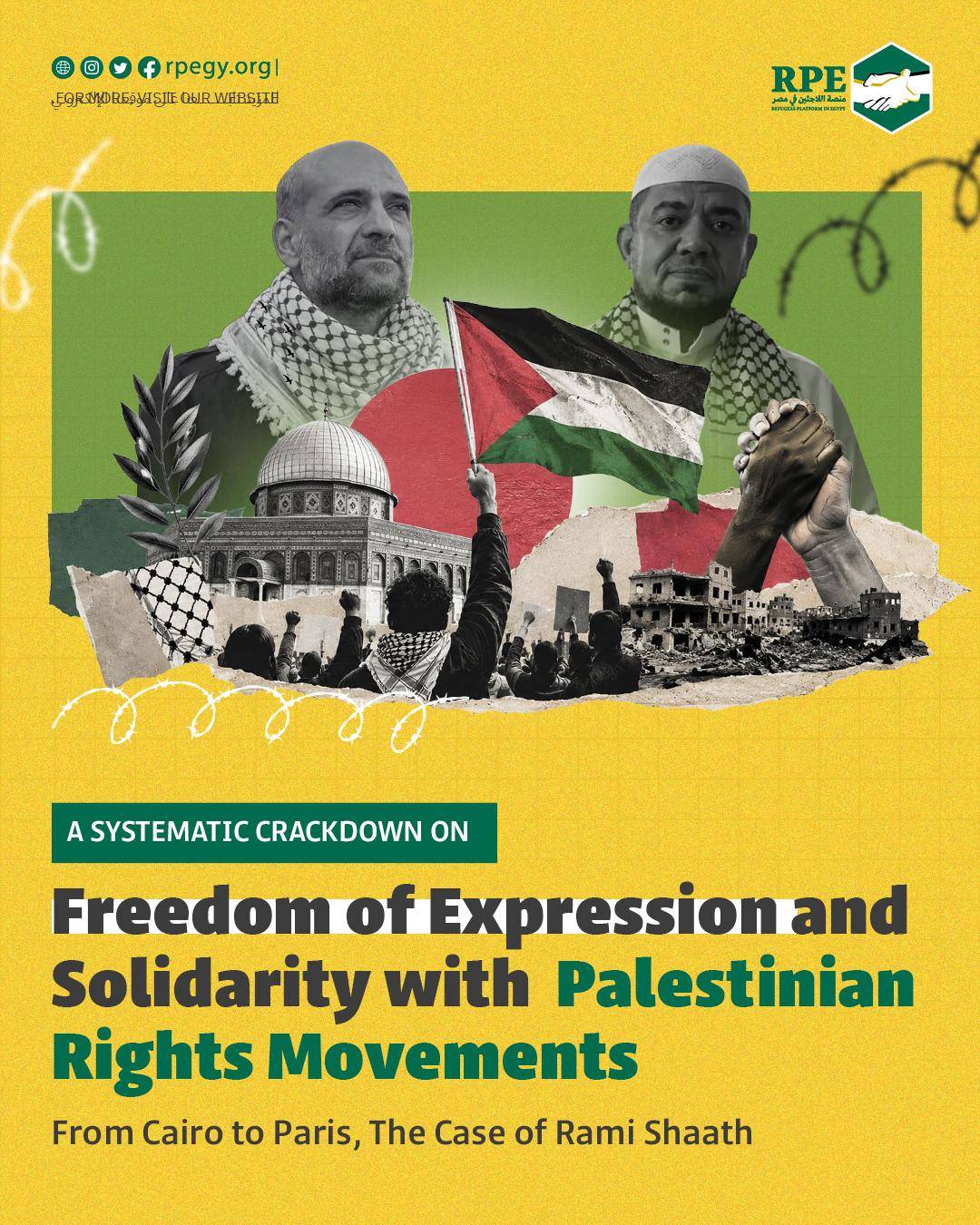 Solidarity Statement for Rami Shaath A Systematic Crackdown on Freedom of Expression and Solidarity with Palestinian Rights Movements: From Cairo to Paris, The Case of Rami Shaath